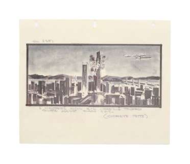 Irwin Allen | "The Towering Inferno" Original Storyboard Illustration | Julien’s