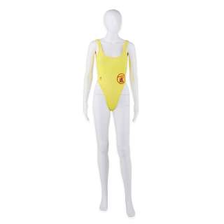 Stacy Kamano "Kekoa Tanaka" (2) Yellow One Piece Swimsuits from Baywatch Hawaii - Studio Auctions COA, Baywatch Production Company COA