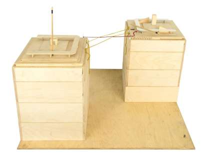 Philippe Petit (Joseph Gordon-Levitt) World Trade Center Wooden Model from The Walk | Blacksparrow