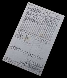 Lot 405 - Back To The Future - Original Production Call Sheet Featuring Eric Stoltz as "Marty"