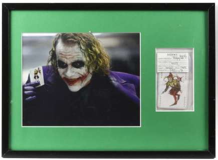 The Dark Knight (2008) Joker playing card in evidence bag, evidence bag printed Evidence case no.… | Ewbank’s
