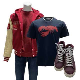Thanksgiving Evan Patrick’s Tamaso Sanelli Jacket, Sweater, T-shirt, Jeans & Sneakers | VIP Fan Auctions