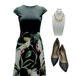 American Fiction Moderator 2’s Maxi Dress, Necklace & Heels | VIP Fan Auctions