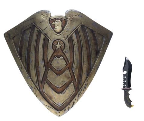 The Boys (T.V. Series, 2019-2026) | Lot 268: Soldier Boy’s Rubber Shield with Rubber Knife | Propstore