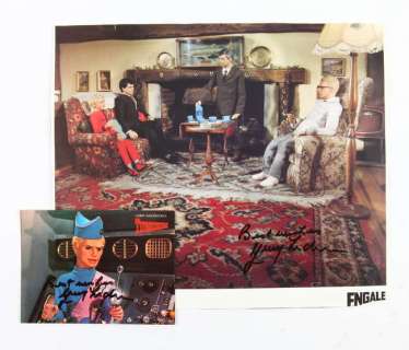 Thunderbirds- 2 Gerry Anderson signed images, Engale The main cast of "Joe 90" break for… | Ewbank’s