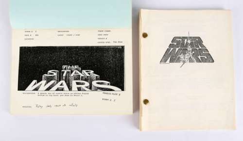 Star Wars: Script & Storyboards (20th Century Fox, 1976) Unrestored photocopied script and… | Ewbank’s
