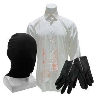Maxxxine Ernest Miller (Simon Prast) Screen Worn Button-Up Shirt, Mask & Gloves Ch 1, 2, 4 Sc 18-128 | VIP Fan Auctions