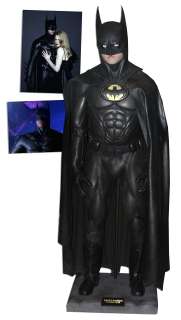 Val Kilmer ’’Batman Forever’’ Batsuit on a Life Size Display With Reproduction Gloves, Boots & Belt | Nate Sanders