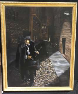 Wishmaster (1997) - Jack the Ripper Framed Painting from Robert Englund’s Mansion | Hanlin Auction Service