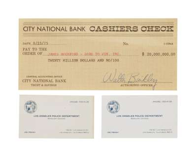 Detective Dramas - Dragnet, McMillan and Wife, The Rockford Files Paper Props