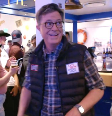 STEPHEN COLBERT‘S "USO" VEST as seen on THE LATE SHOW‘s trip to GREENLAND