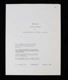 James Bond The Living Daylights Revised Treatment script, later printed. | Ewbank’s