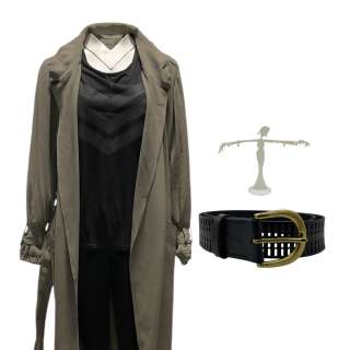 The Librarians (2014-2018) Eve Baird (Rebecca Romijn) Screen Worn Jacket, Tank Top, Jeans, Belt & Earrings Ch 1 Ep 411 | VIP Fan Auctions