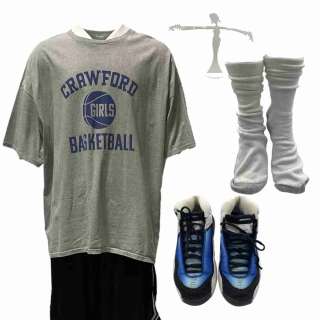 Y2K Danny (Julian Dennison) Screen Worn Short Sleeve Shirt, Elastic Waist Shorts, Earrings, Socks & Lace-Up, Athletic Shoes Ch 1 Sc 12-13 | VIP Fan Auctions