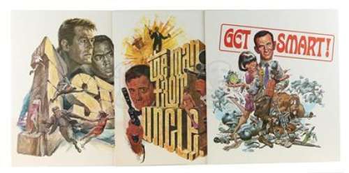 GET SMART (1965-1970) / I SPY (1965-1968) / THE MAN FROM U.N.C.L.E (1964-1968) - Lot 239 - Three NBC 1960s Promotional Posters