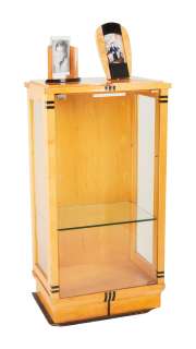 Frasier - Frasier Crane Penthouse Light Wood Deco Glass Display Case with Framed Photos of Boys