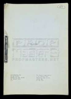 THE WITCHES - Production Used Script