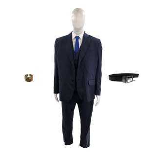 G20 Oliver Everett (Douglas Hodge) Screen Worn Belt, Suit Jacket, Dress Pants, Waistcoat, Button-Up Shirt, Tie & Ring Ch 2 Sc 38-153d | VIP Fan Auctions