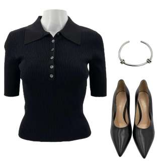 Materialists Lucy (Dakota Johnson) Screen Worn Simkhai Shirt, Bracelet & Gianvito Rossi Heels Ch 11 Sc 41-44 | VIP Fan Auctions