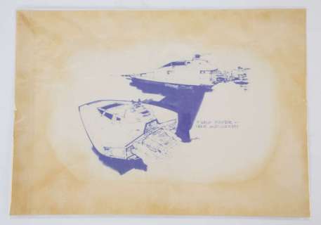 Star Wars: Episode IV - A New Hope (1977) Y Wing Fighter. Dyeline. Y Wing fighter, illustration by… | Ewbank’s