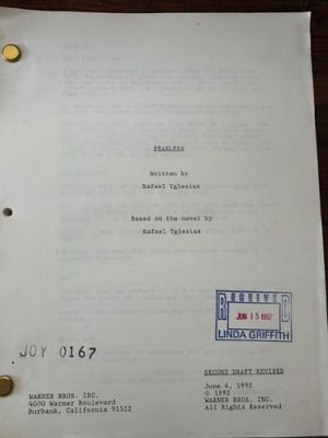 FEARLESS JEFF BRIDGES ROSIE PEREZ MOVIE ORIGINAL SCREENPLAY SCRIPT | eBay US