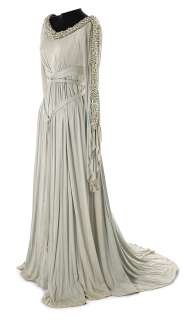 Grey crepe period dress from an unidentified MGM production purchased at the 1970 MGM auction. | Profiles in History
