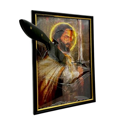 Lot 5: The Wrecking Crew Jonny Hale Screen Used Photo W/ Prop Knife | VIP Fan Auctions