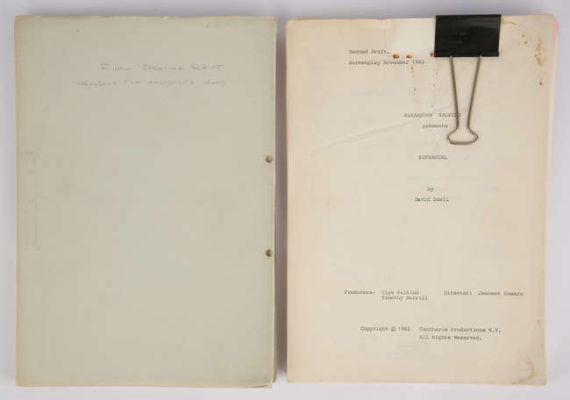 Lot 6167 - Supergirl (1984) A Pair of Original Production Scripts as used during the filming of the British… | Ewbank’s
