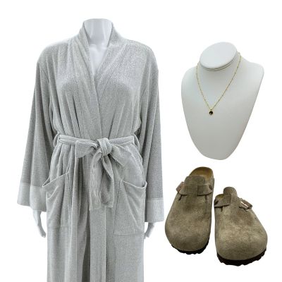 Mercy Nicole Raven Screen Worn Robe, Pants, Necklace & Sandals Ch 7 Sc 17 | VIP Fan Auctions