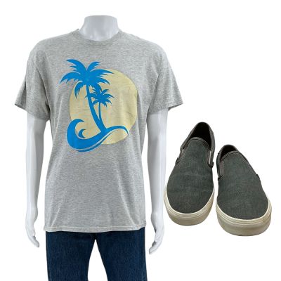 Mercy Chris Raven Screen Worn T-Shirt, Jeans & Sneakers Ch 4 Sc 11 | VIP Fan Auctions