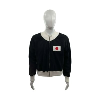 Lot 38: Marty Supreme Endo Sato Screen Worn Zip Up Sweatshirt Ch 1 Sc 20 | VIP Fan Auctions