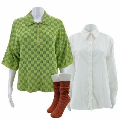Poker Face Season 2 Kate Forster (Alia Shawkat) Screen Worn Button-Up Shirt, Shirt & Socks Ch 1, 5, 9 Sc Multiple Ep 209 | VIP Fan Auctions