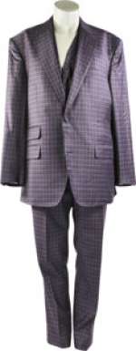 Ballers - Spencer‘s Custom Purple, Black and Blue Plaid ALBA Suit....