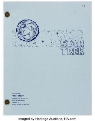 Star Trek: The Original Series (Paramount TV, 1966-1969), Revised Draft from Original Pilot Episode "The Cage". | Heritage