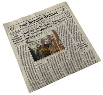 Lot 300 - Sons of Anarchy (2008–2014) - Clay Morrow (Ron Perlman) San Joaquin Tribune Newspaper