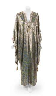 ELIZABETH TAYLOR GOLD LAMÉ HERE’S LUCY CAFTAN | Julien’s