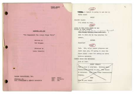 Redd Foxx’s ’’Sanford & Son’’ Hand-Annotated Script -- 1st Draft of ’’The Engagement Man Always Rings Twice’’ Dated 11 December 1975 -- Very Good Condition -- From the Redd Foxx Estate | Nate Sanders