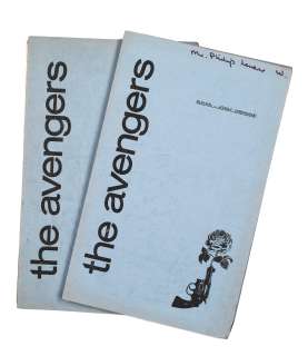 Lot 121 - The Avengers: A collection of fifteen scripts for the television series The Avengers, Episodes screened between 1965-1967,