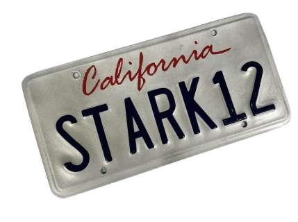 Iron Man Cinematic Universe - STARK 12 License Plate | Hanlin Auction Service