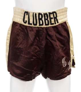 A pair of Mr. T boxing trunks from Rocky III | Bonhams