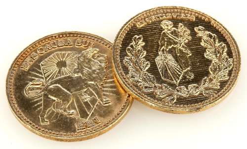 John Wick: Chapter 3- Parabellum | Two High Table Currency Coins | Propstore