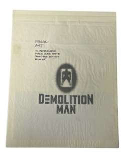 Lot 129 - Demolition Man (1993) - Concept Logo Design With Hand Drawn Notes (Owned by Producer Joel Silver)