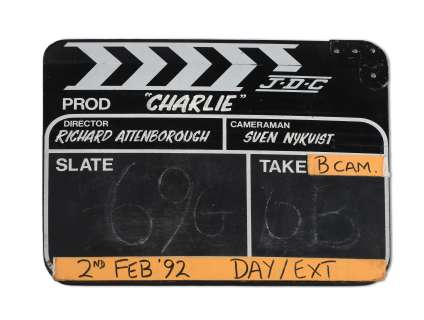 Chaplin: A Clapperboard Used During The Production, Guild Film Distribution, 1992, | Bonhams