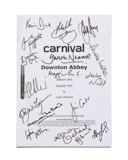 Lot 1 - An autographed script of Downton Abbey Season 1, Episode 1Carnival Film & Television Ltd, 2010