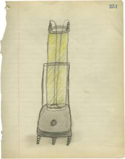 Ken Strickfaden Sketch. A pencil and crayon sketch by the legendary special effects master, showing a piece of electrical wi... | Heritage