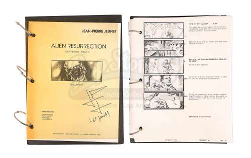 ALIEN RESURRECTION (1997) - Lot 31 - Jean-Pierre Jeunet‘s Personal Storyboard Binder