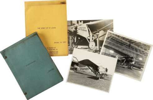 Billy Wilder Spirit of St. Louis Scripts and Photos.... | Heritage