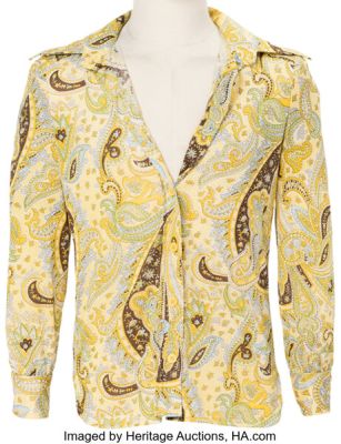 Jimi Hendrix Owned and Worn Paisley Print Shirt. | Heritage