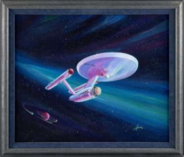 Star Trek: The Original Series (Paramount TV, 1966-1969), Matt Jefferies Original Painting of the Starship Enterprise NCC-1701 (painted ca. 1960s - 1970s).