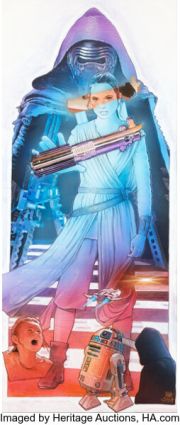 Matt Busch, Star Wars: Episode VII - The Force Awakens, "Rey’s Vision", Original Poster Artwork (ca. 2016). | Heritage